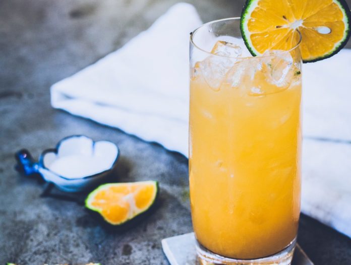 Cold-pressed orange juice