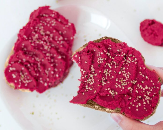 Beet butter. A delicious vegan side.