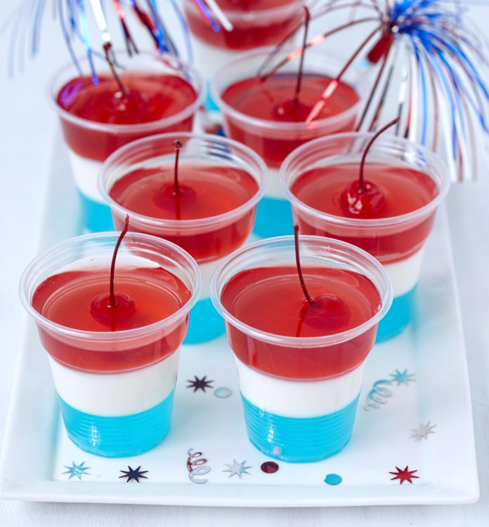 4th of July Jell-O shots