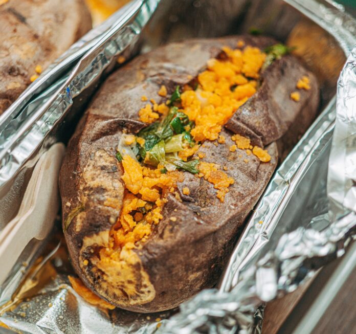 Baked sweet potato