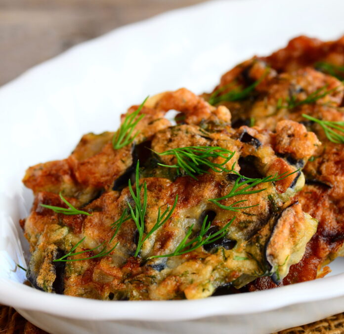 Aubergine fritters
