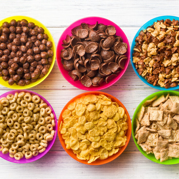 Colorful cereals