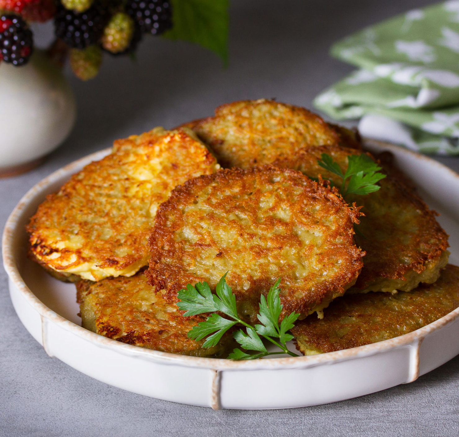 Vegan Potato Cakes with Carrots