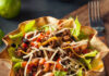 Looking for Dinner Ideas? Try This Taco Salad Taco Salad in a Tortilla Bowl with Beef Cheese and Lettuce