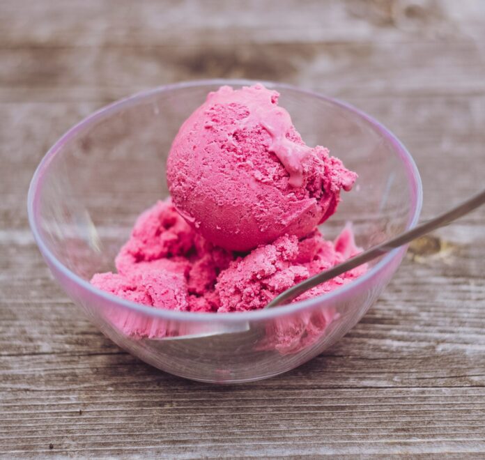 Strawberry ice cream