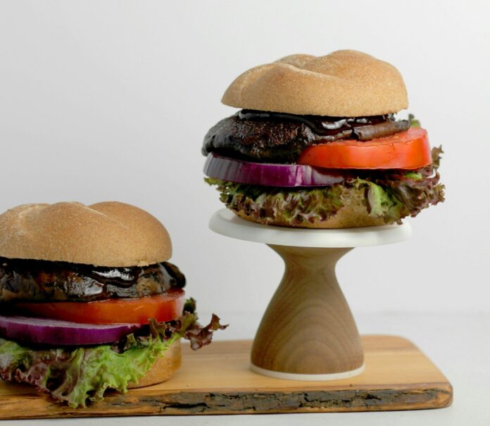 Portobello Mushroom burger